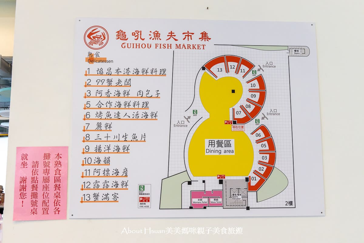 龜吼漁夫市集 買漁獲看海景吃美食一次滿足 高挑韓系質感熱炒座位區 浪漫吃海膽萬里蟹 @About Hsuan美美媽咪親子美食旅遊