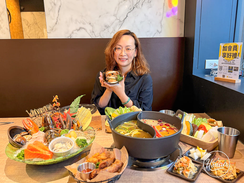 真香石頭火鍋｜林口最特別的石頭火鍋店！吃刈包、日式鯖魚釜燒飯，享受與眾不同的酸菜鍋、麻辣鍋還有星巴克咖啡+紅茶花伝無限喝 @About Hsuan美美媽咪親子美食旅遊