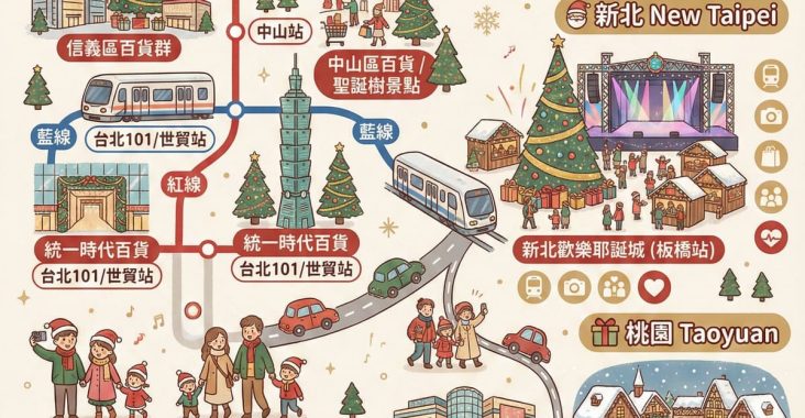 2025北北桃親子聖誕樹地圖＆時間表｜捷運開車一次看懂 @About Hsuan美美媽咪親子美食旅遊