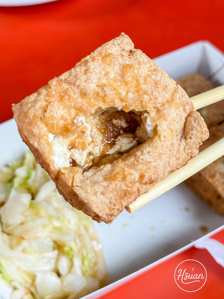 【台中東勢美食】大茅埔臭豆腐 躲在土地公廟裡的隱藏版美味！還有大骨筍湯、濃郁芋頭米粉，在地人必吃的早午餐 @About Hsuan美美媽咪親子美食旅遊