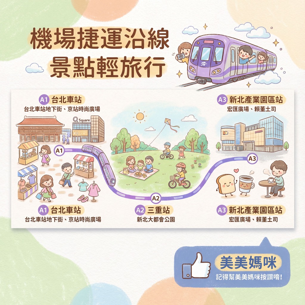 桃園機場捷運不只到機場！機捷沿線景點美食一日遊懶人包：逛街、親子、文青這樣玩 @About Hsuan美美媽咪親子美食旅遊