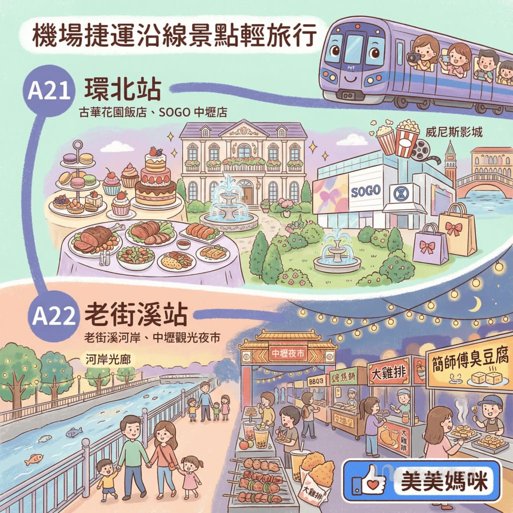桃園機場捷運不只到機場！機捷沿線景點美食一日遊懶人包：逛街、親子、文青這樣玩 @About Hsuan美美媽咪親子美食旅遊