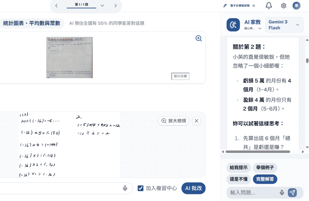孩子問數學,爸媽真的不一定會教!實際讓國一女兒用過「AI數學家教王」,我覺得這才是 AI 可以幫孩子的方式 @About Hsuan美美媽咪親子美食旅遊 孩子問數學,爸媽真的不一定會教!實際讓國一女兒用過「AI數學家教王」,我覺得這才是 AI 可以幫孩子的方式 @About Hsuan美美媽咪親子美食旅遊